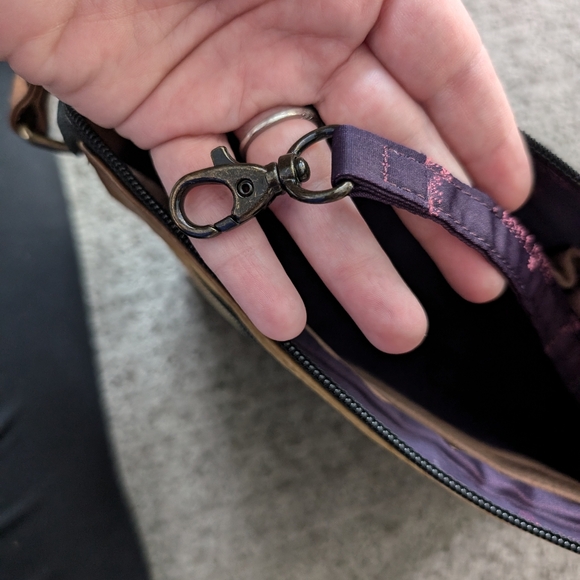 Anuschka hand painted dragonfly Cross body - Picture 8 of 11